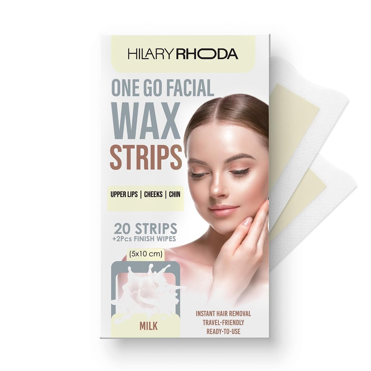 HILARY RHODA FACIAL WAX STRIPS-05 MILK