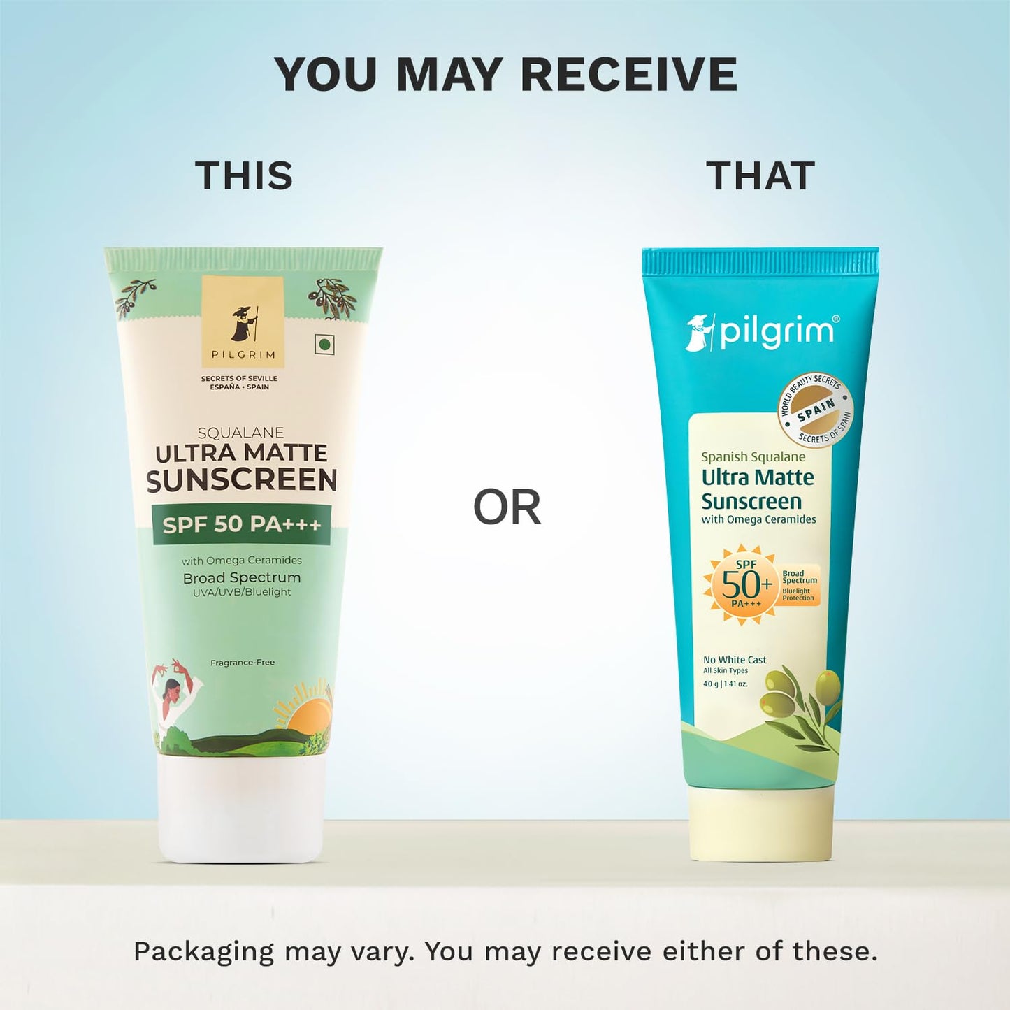 Pilgrim Squalane Ultra Matte SPF 50 PA+++ Sunscreen 50 GRAM
