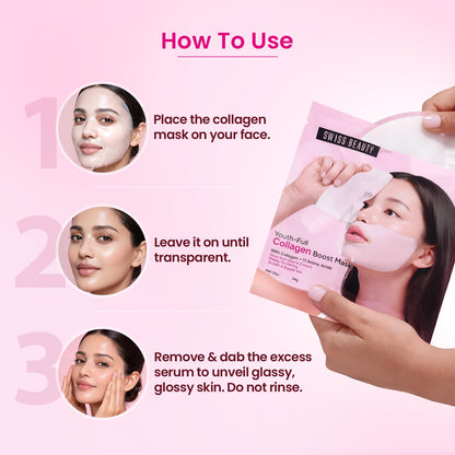 Swiss Beauty Youth Full Collagen Boost Mask