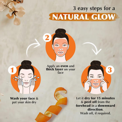 Everyuth Naturals Glow Orange Peel-Off Mask 100 g