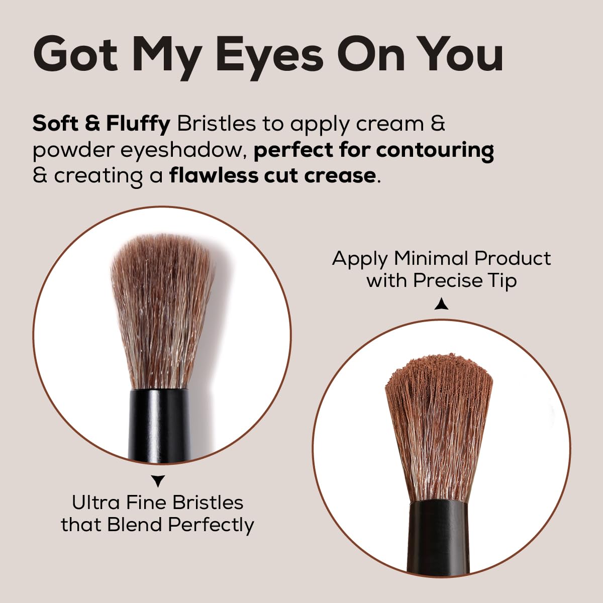INSIGHT Eyeshadow Blending Eye Brush - Black 1 PIECE