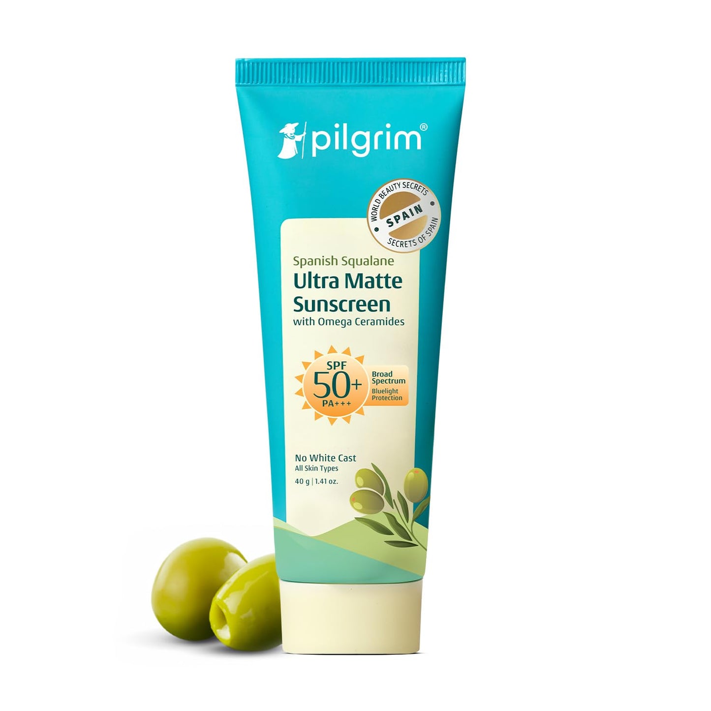 Pilgrim Squalane Ultra Matte SPF 50 PA+++ Sunscreen 50 GRAM