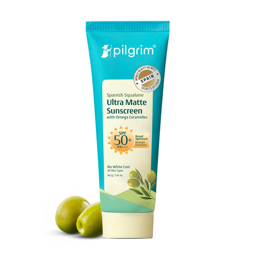 Pilgrim Squalane Ultra Matte SPF 50 PA+++ Sunscreen 50 GRAM