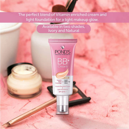 Ponds Spf 30 Pa++ Light BB+ Cream - Ivory 30 GRAM