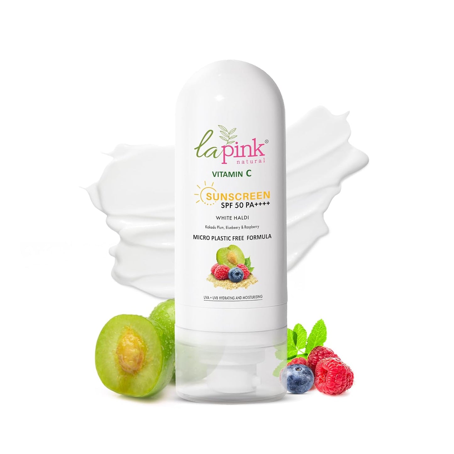 La Pink Vitamin C Spf 50 Pa++++ White Haldi Sunscreen 50 g