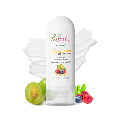 La Pink Vitamin C Spf 50 Pa++++ White Haldi Sunscreen 50 g