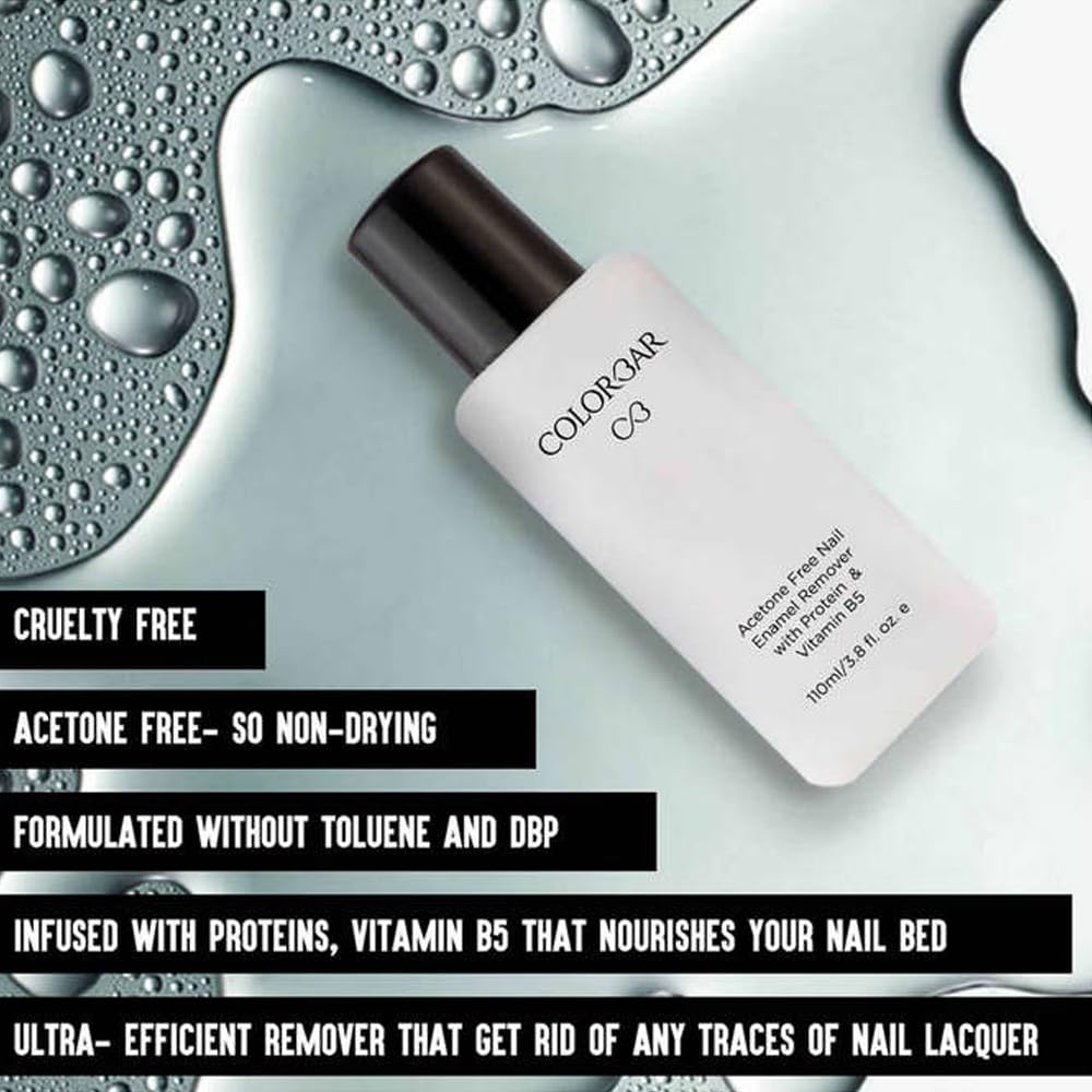 Colorbar Acetone Free Nail Enamel Remover - Transparent 110 ml