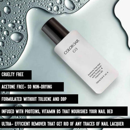 Colorbar Acetone Free Nail Enamel Remover - Transparent 110 ml