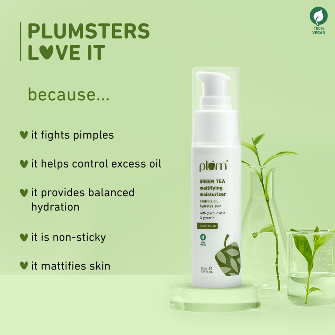 Plum Green Tea Mattifying Moisturizer 50 MILLI_LITRE