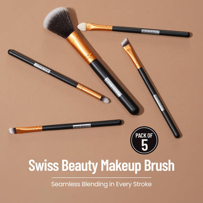 Swiss Beauty Sb 395- 5 Sticks Makeup Brush Set 5 PIECE
