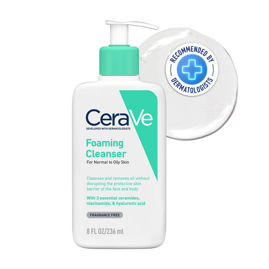 Cerave Fragrance Free Foaming Cleanser For Normal To Oily Skin 236 ml
