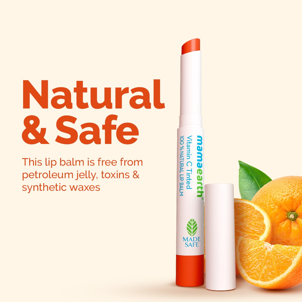 Mamaearth Vitamin C & Honey Natural Lip Color Lip Balm 2 g