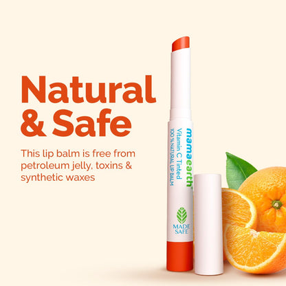 Mamaearth Vitamin C & Honey Natural Lip Color Lip Balm 2 g