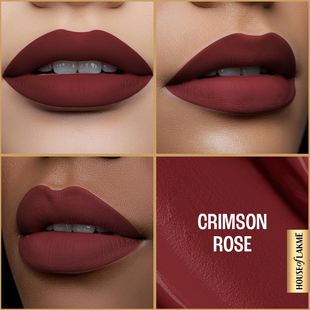LAKME ULTIMATE GLAM LIQUID LIPSTICK - 4 CRIMSON ROSE 4.2 ml