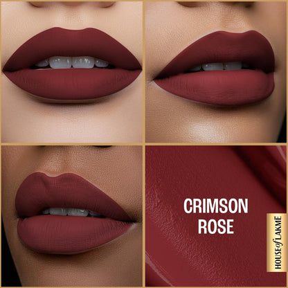 LAKME ULTIMATE GLAM LIQUID LIPSTICK - 4 CRIMSON ROSE 4.2 ml