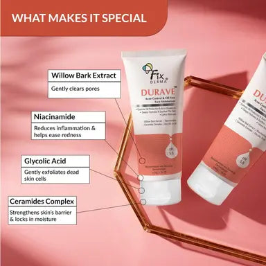 Fix Derma Durave Acne Control & Oil Free Face Moisturizer 50 GRAM