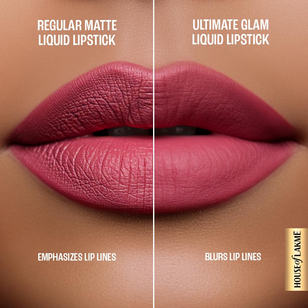 LAKME ULTIMATE GLAM LIQUID LIPSTICK - 13 NUDE PINK 4.2 ml