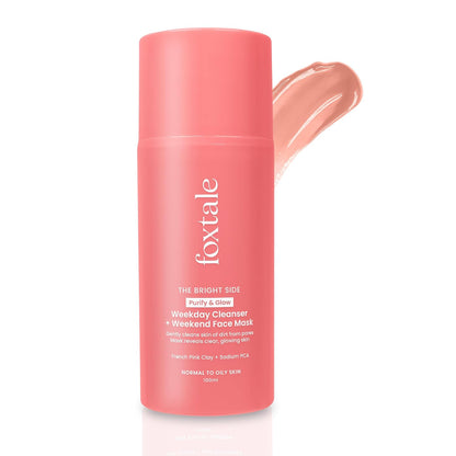 Foxtale Purify & Glow Weekday Cleanser + Weekend Face Mask 50 ml