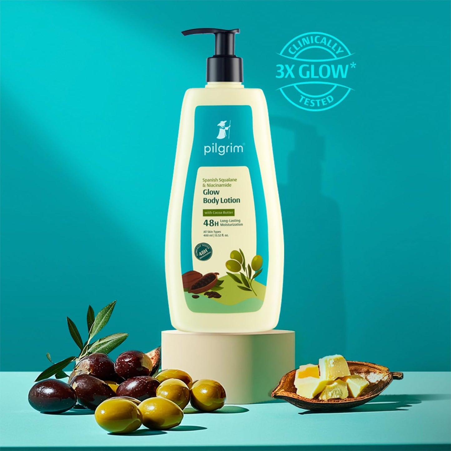 Pilgrim Spanish Squalane & Niacinamide Glow Body Lotion 400 MILLI_LITRE