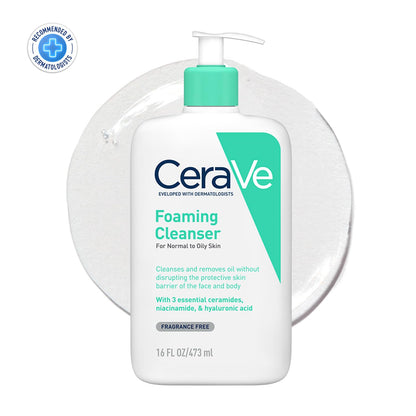 Cerave Fragrance Free Foaming Cleanser For Normal To Oily Skin 473 ml