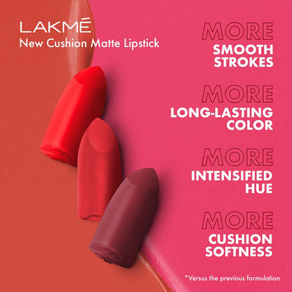 Lakme Cushion Matte Lip Red Bombshell 4.5 g