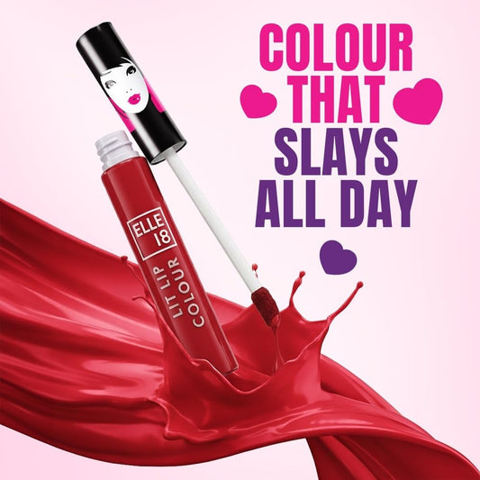 Elle 18 Liquid Lip Color Wanderlust Red 5.599999905 MILLI_LITRE