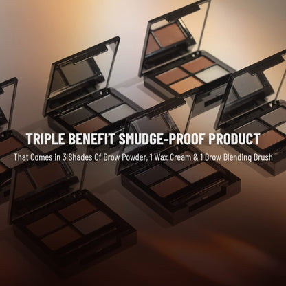 Swiss Beauty Eyebrow Palette Shape My Brow, 3 Brows Powder And 1 Wax Cream, Eye Makeup 5 GRAM