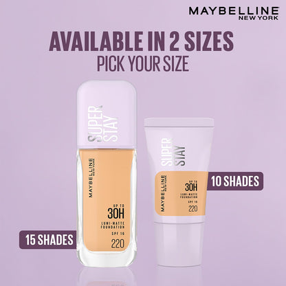 MAYBELLINE NEW YORK SUPER STAY LUMI MATTE SPF 16 FOUNDATION - 228 18 MILLI_LITRE