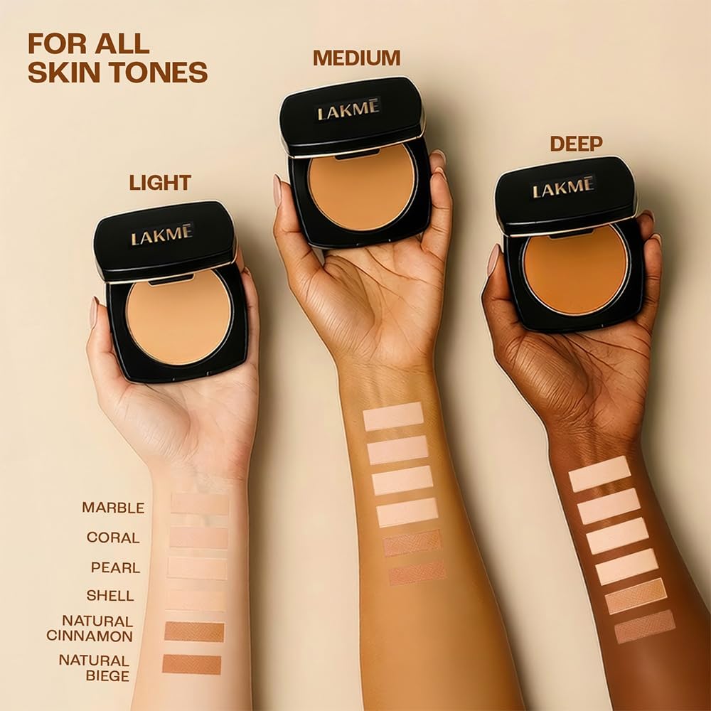LAKME FOREVER MATTE COMPACT - Natural Coral 9 g