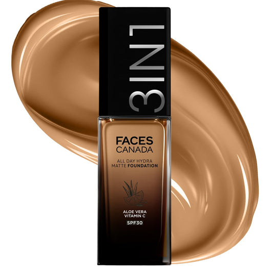 FACES CANADA 3in1 All Day Hydra Matte Foundation - 051 Warm Tan