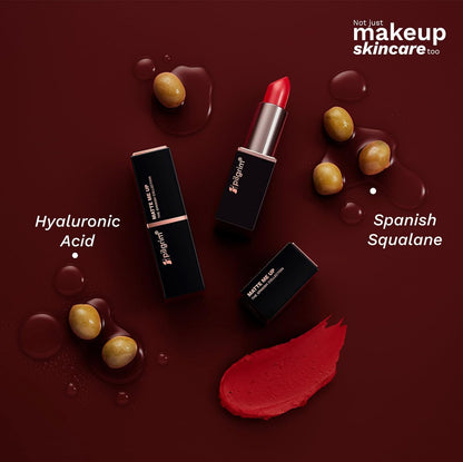 Pilgrim Matte Bullet Lipstick Intense Colour Transferproof & Smudgeproof Flamin'Red-21 4.2 GRAM