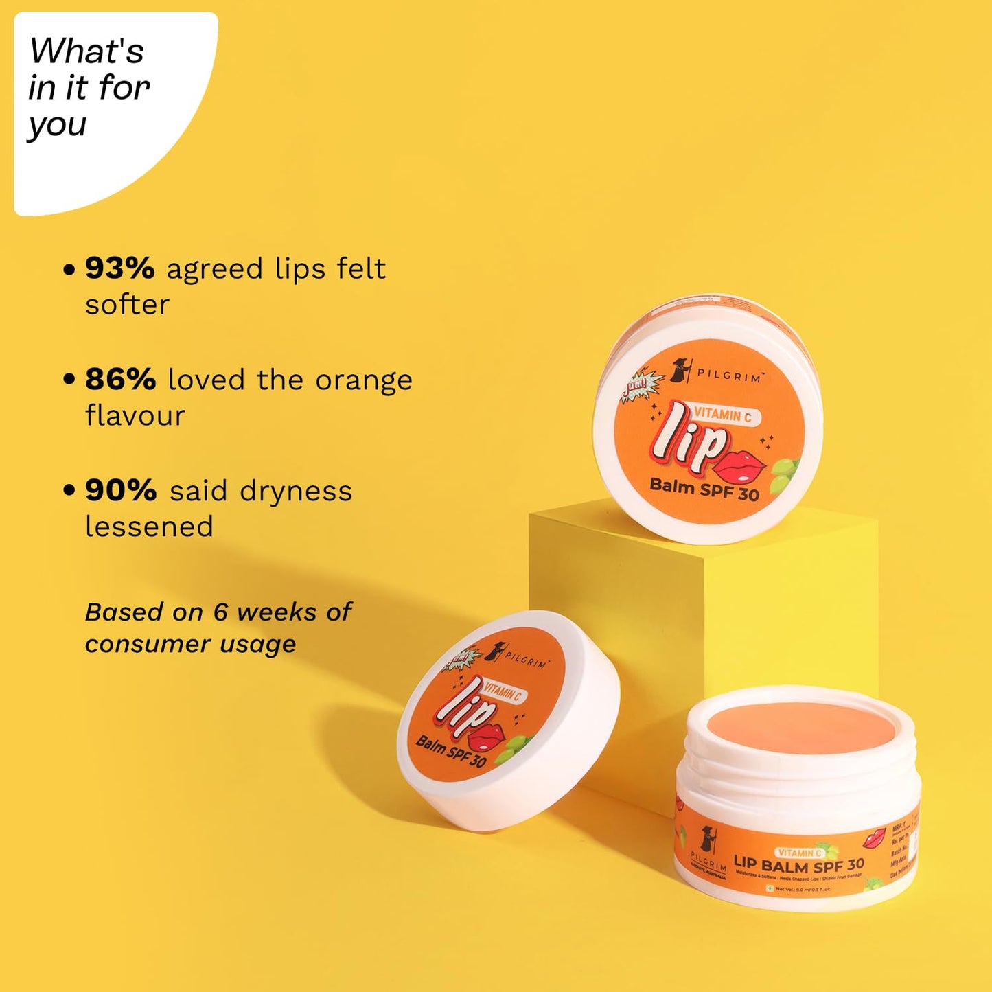 Pilgrim Vitamin C SPF 30 Lip Balm 9 MILLI_LITRE