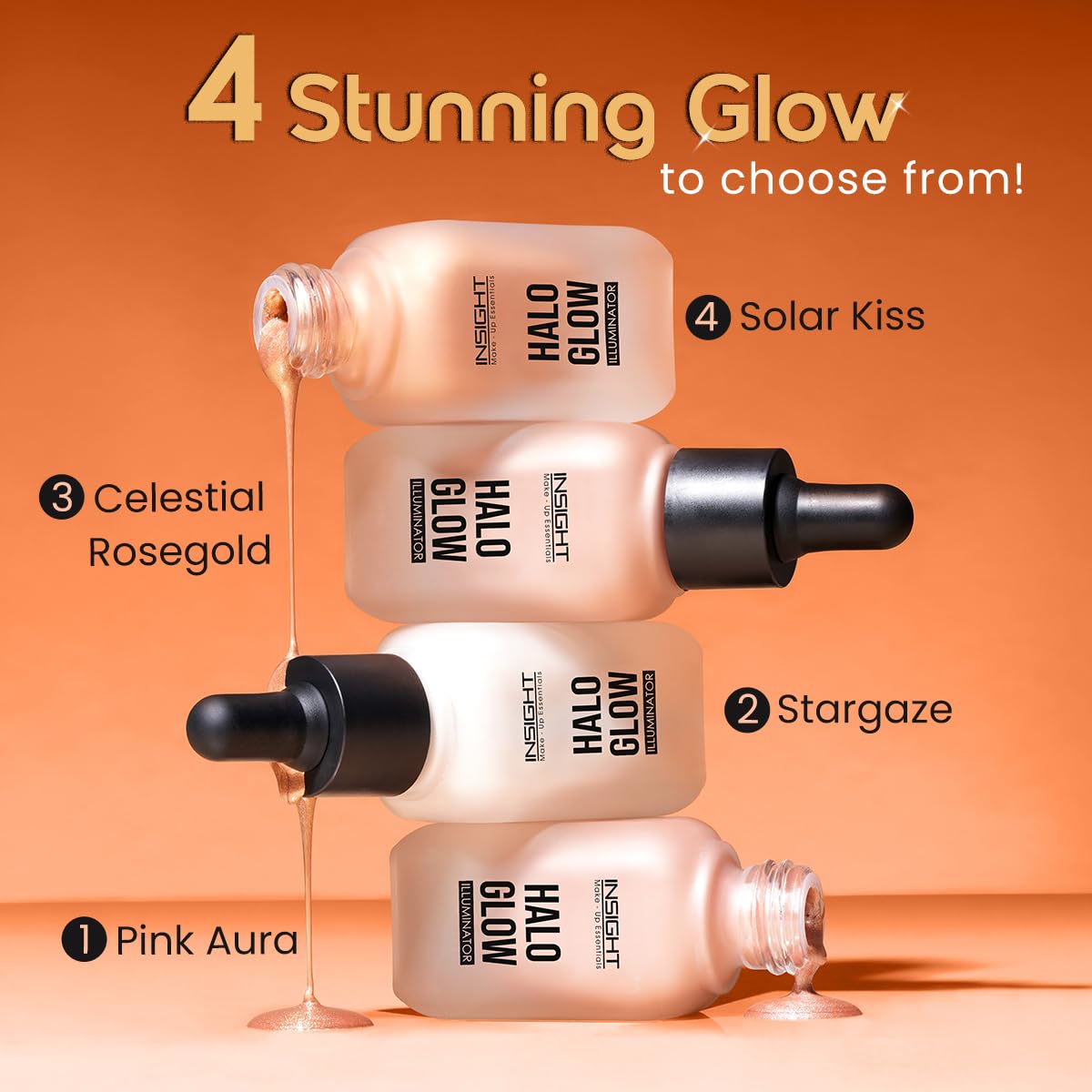 INSIGHT Make Up Essentials HALO-GLOW Iluminator - 04 SOLAR KISS 20 G