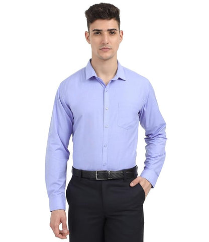 Solid Full Sleeves Wrinkle Free Mens Shirts