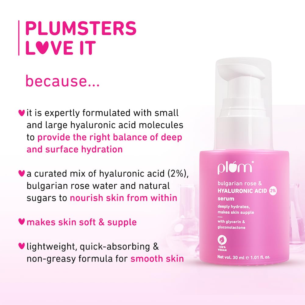 Plum 2% Hyaluronic Acid & Bulgarian Rose Serum 30 MILLI_LITRE