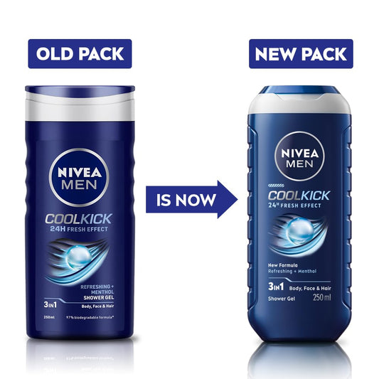 Nivea Men Cool Kick Shower Gel 250 ml