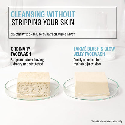 Lakme Blush & Glow Blueberry+Peptide Jelly Face Wash