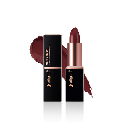 Pilgrim Matte Bullet Lipstick Intense Colour Transferproof & Smudgeproof Sultry Wine-26 4.2 GRAM