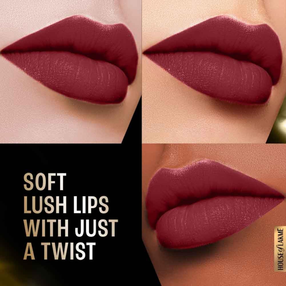 Lakme Cushion Matte Lipstick - Red Wine 4.5 g
