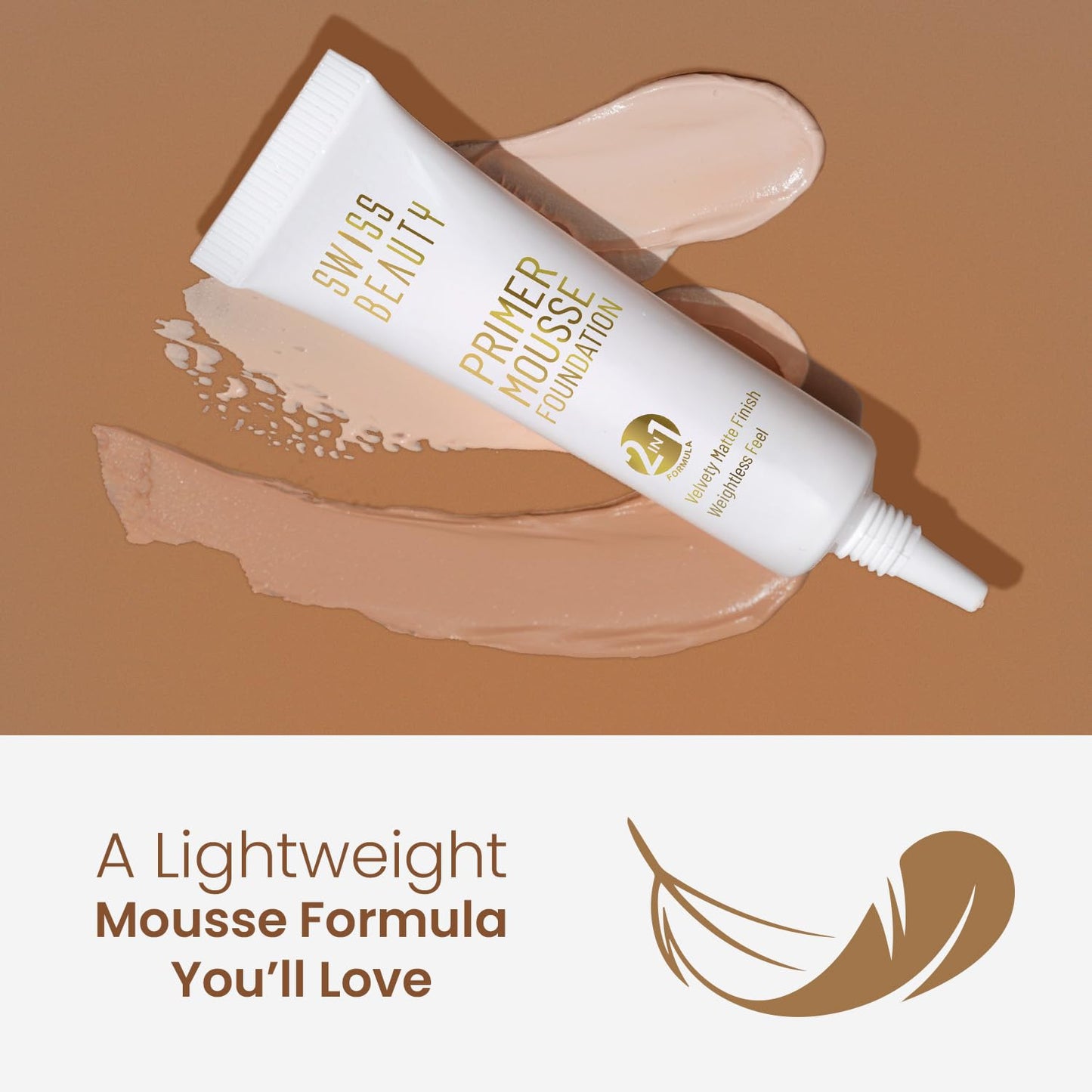 Swiss Beauty Primer Mousse Foundation - 07 Warm Fawn