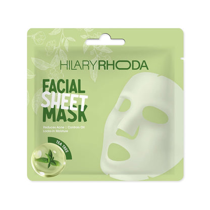 HILARY RHODA FACIAL SHEET MASK TEA TREE