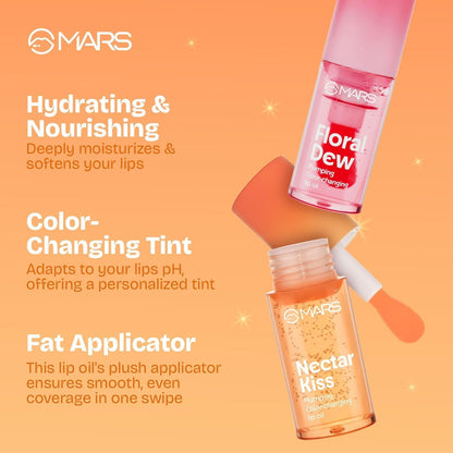 MARS Plumping Color Changing Lip Oil - Nectar Kiss 4.8 ml