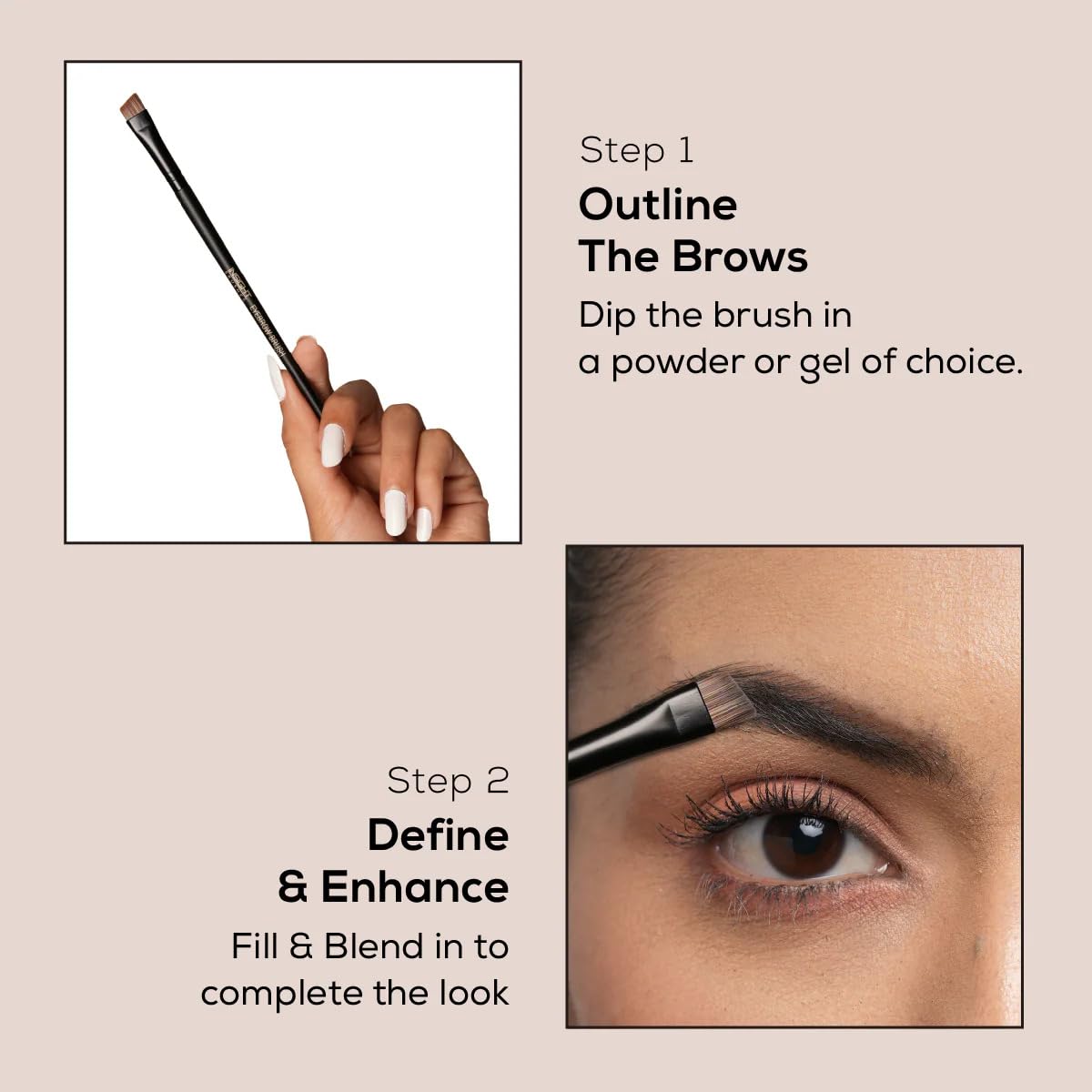 INSIGHT IE 121 PROFESSIONAL EYEBROW BRUSH - Black 1 PIECE