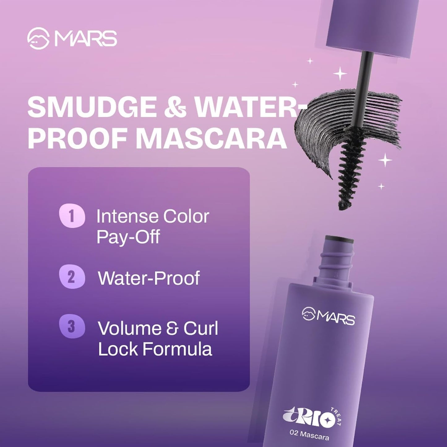 Mars Trio Treat Mascara - 02 24.5 GRAM