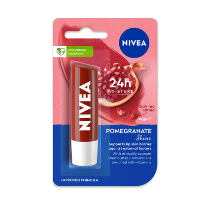 Nivea Pomegranate Shine Lip Balm 4.8 GRAM