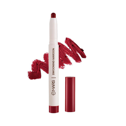 MARS POPINS CHEERY RED LIP CRAYONS - SWOONING MAROON 1.3 g