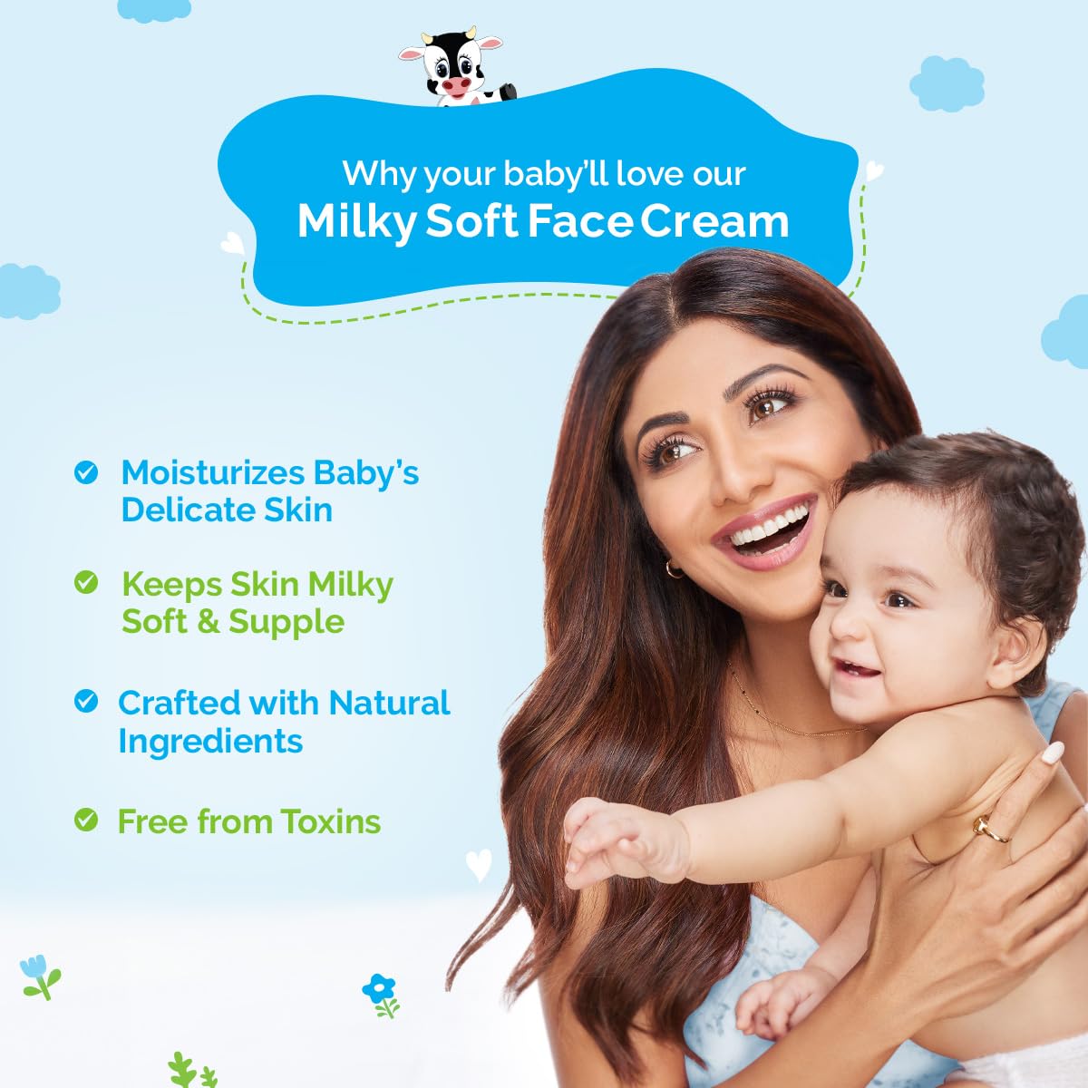 MamaEarth Milky Soft Face Cream With Murumuru Butter For Babies 60 g