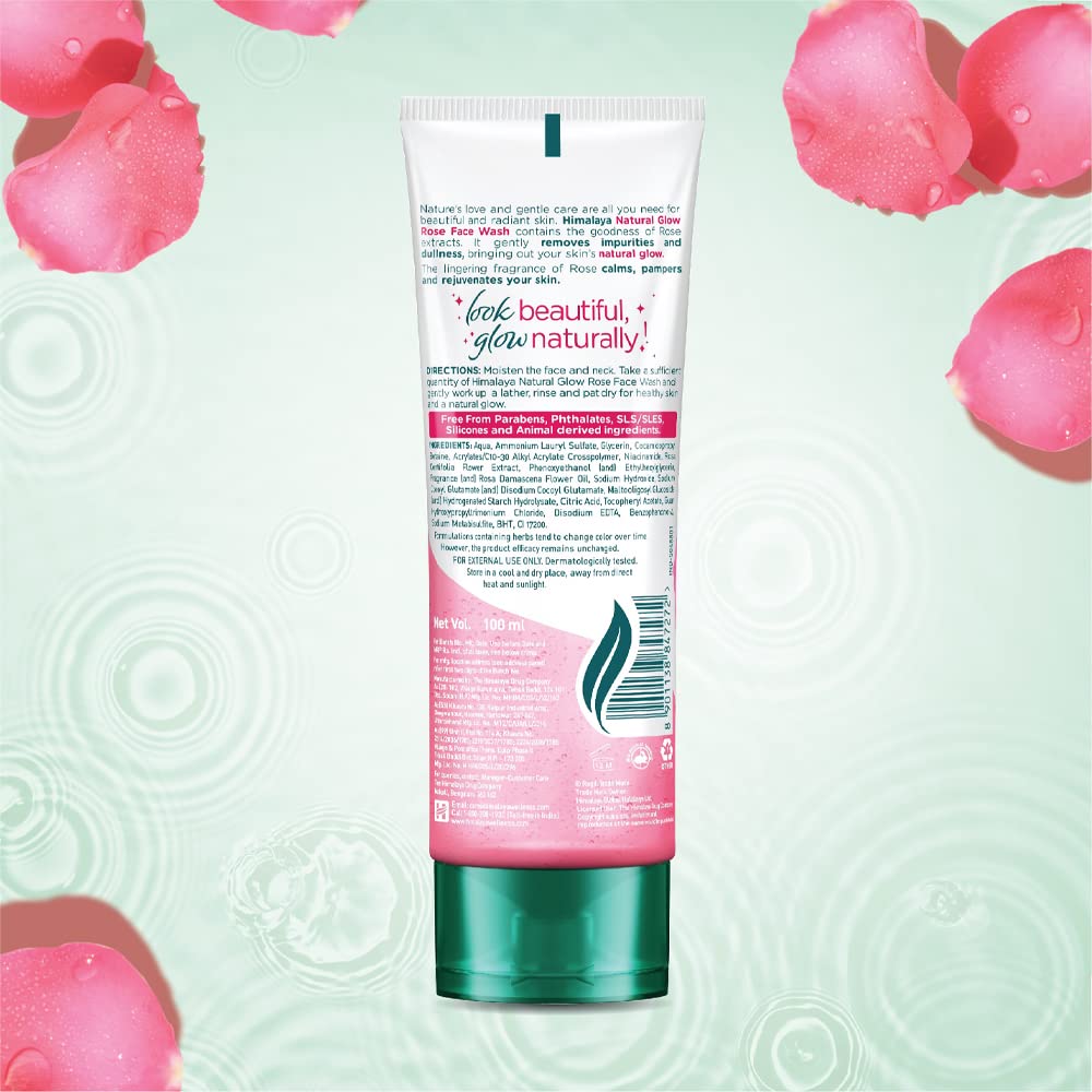 Himalaya Natural Glow Rose Face Wash 100 ml