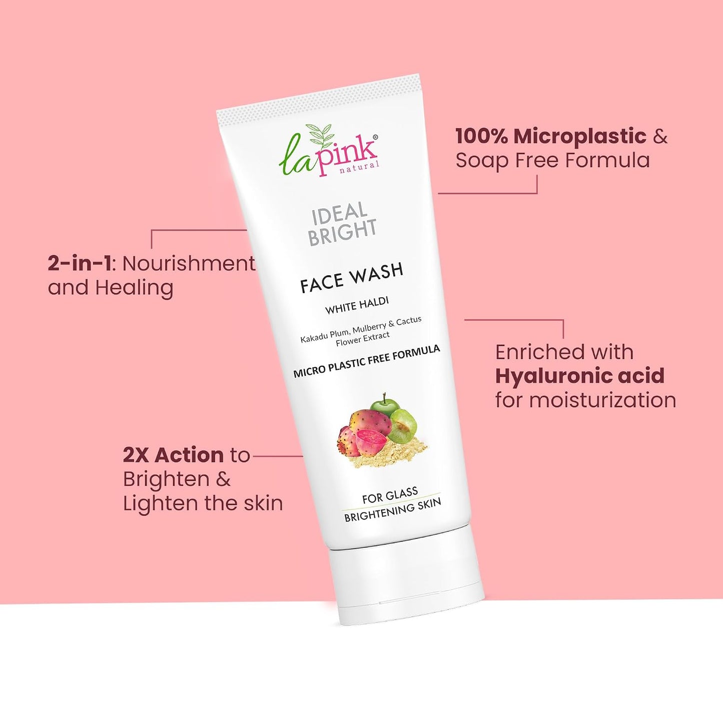 La Pink Ideal Bright 100% Microplastic Free Formula For Skin Brightening & Radiance Face Wash 100 g