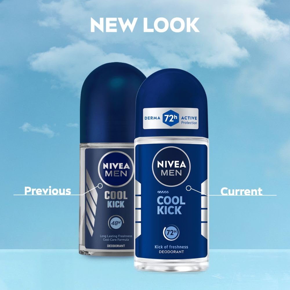 Nivea Men Cool Kick Deodorant Roll On 50 ml